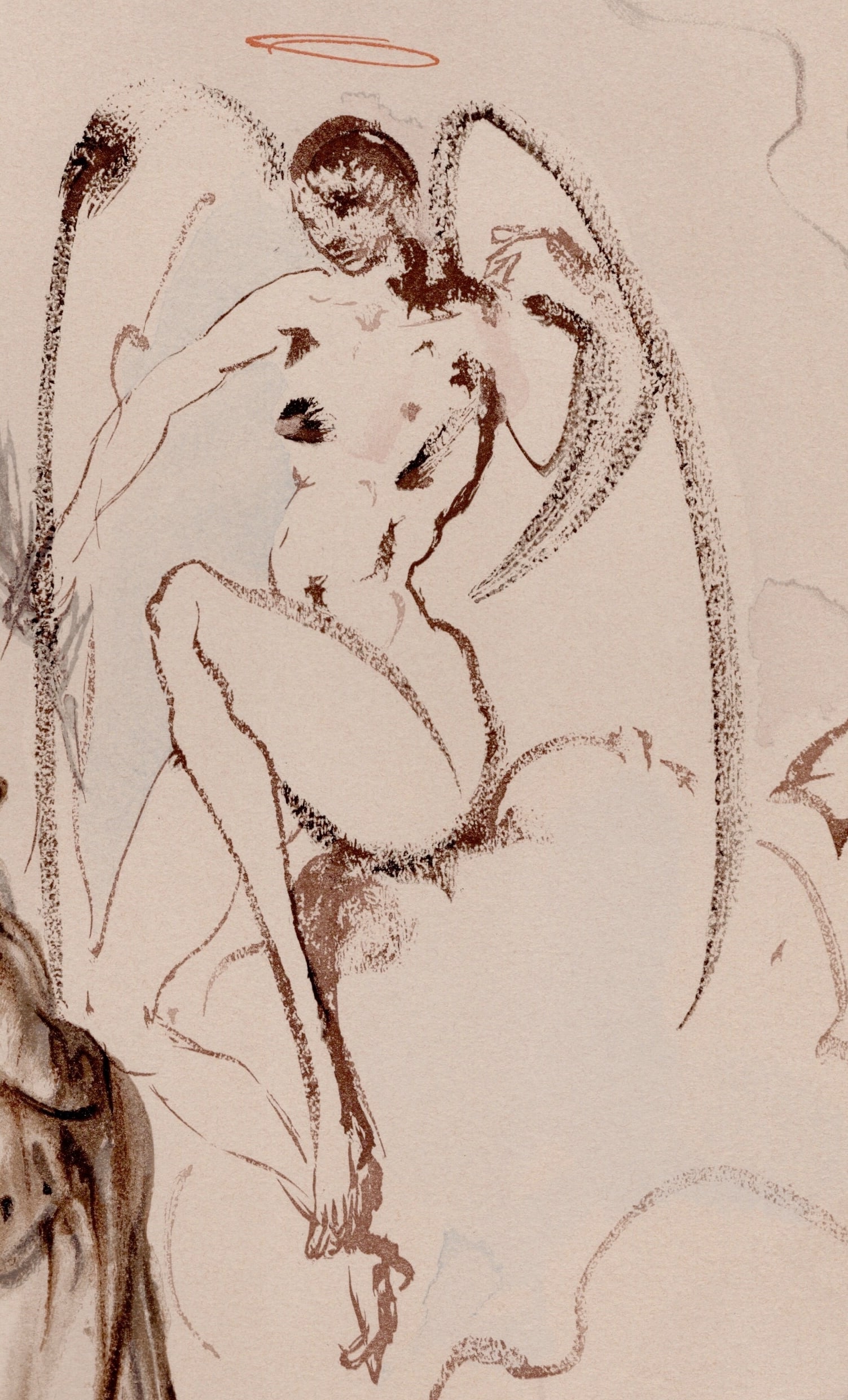 Salvador Dali, The Faithful Angels, 1964, Woodcut - 6