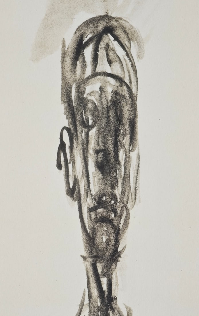 A. Giacometti, Portrait of Diego, 1963, Lithograph - 13