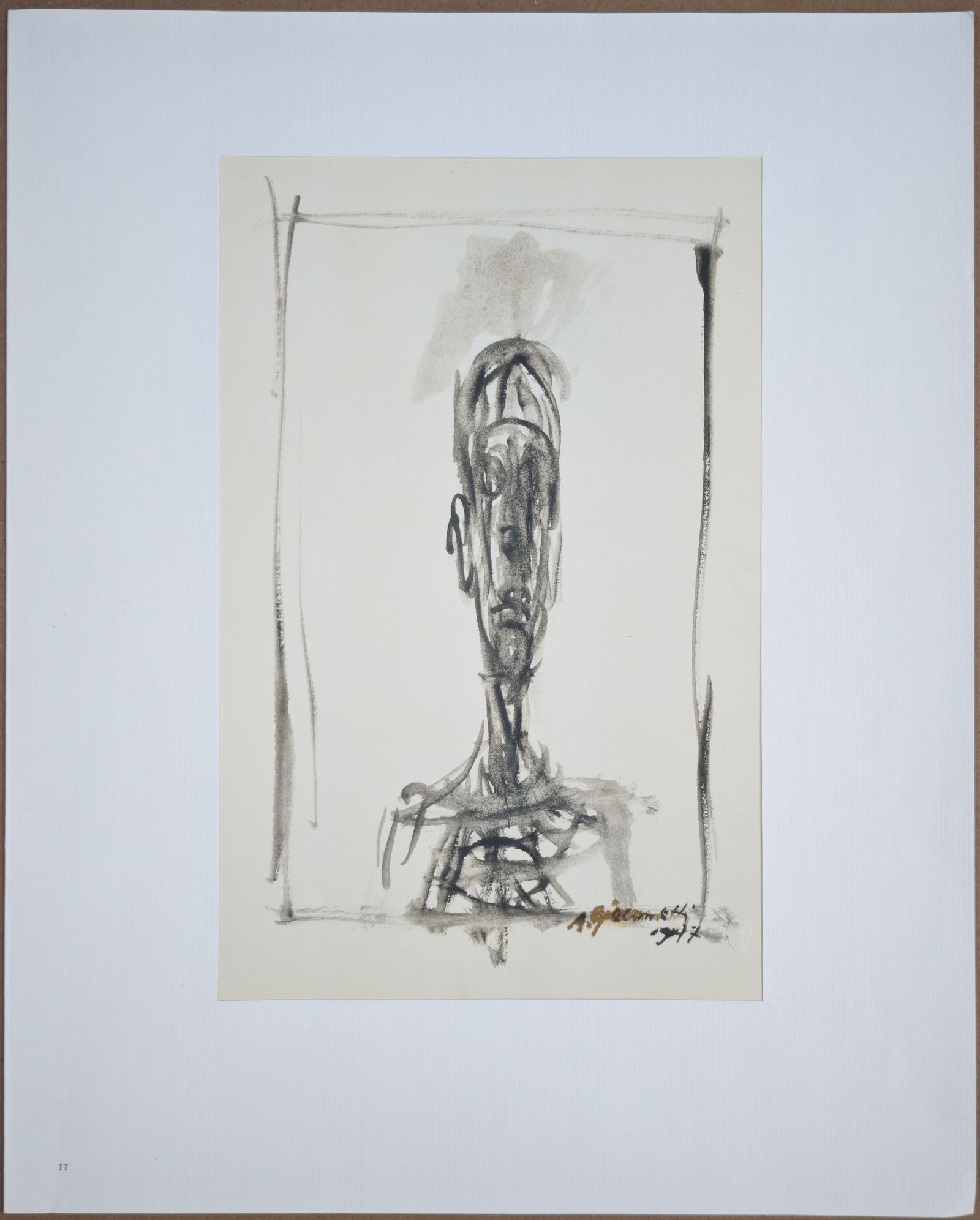 A. Giacometti, Portrait of Diego, 1963, Lithograph - 2