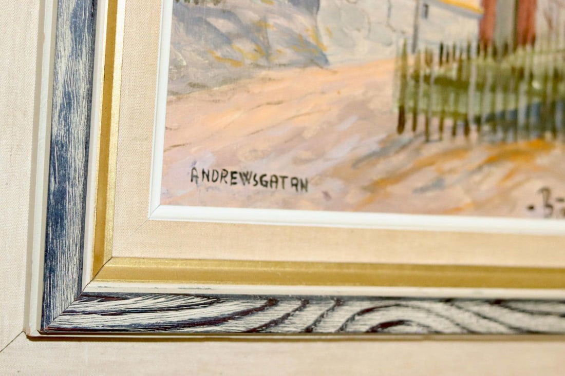 Björn Roberts, Anderswgatan, 1950s, Oil, Framed - 7