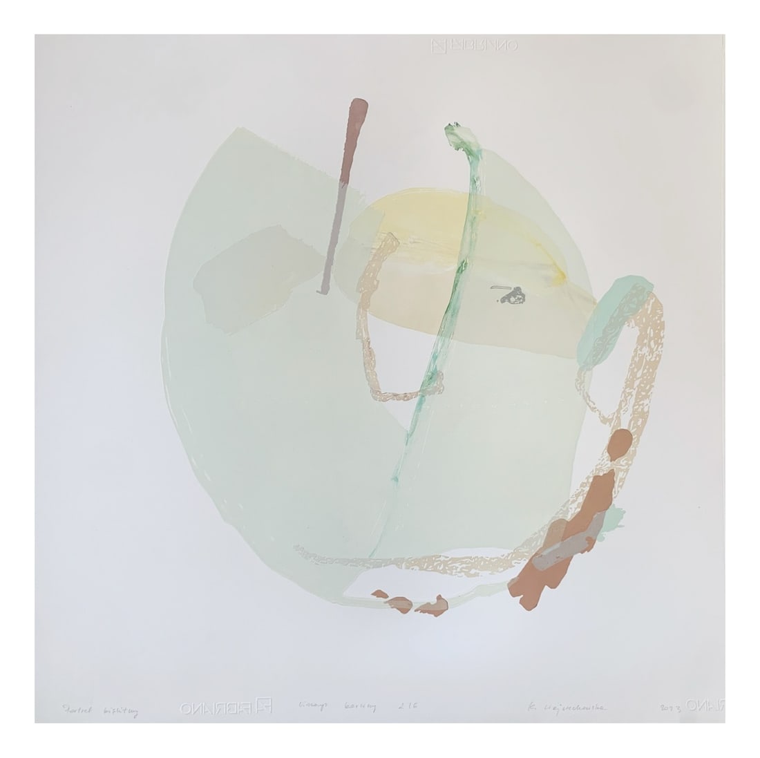 Kinga Wojciechowska, Portrait, 2023, Paper: Kinga Wojciechowska is a visual artist who graduated from the Faculty of Graphics and Painting at the Władysław Strzemiński Academy of Fine Arts in Łódź. She obtained