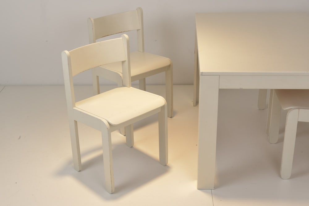 Dining Table and Chairs in the style of Asko, Set of 5 - 11