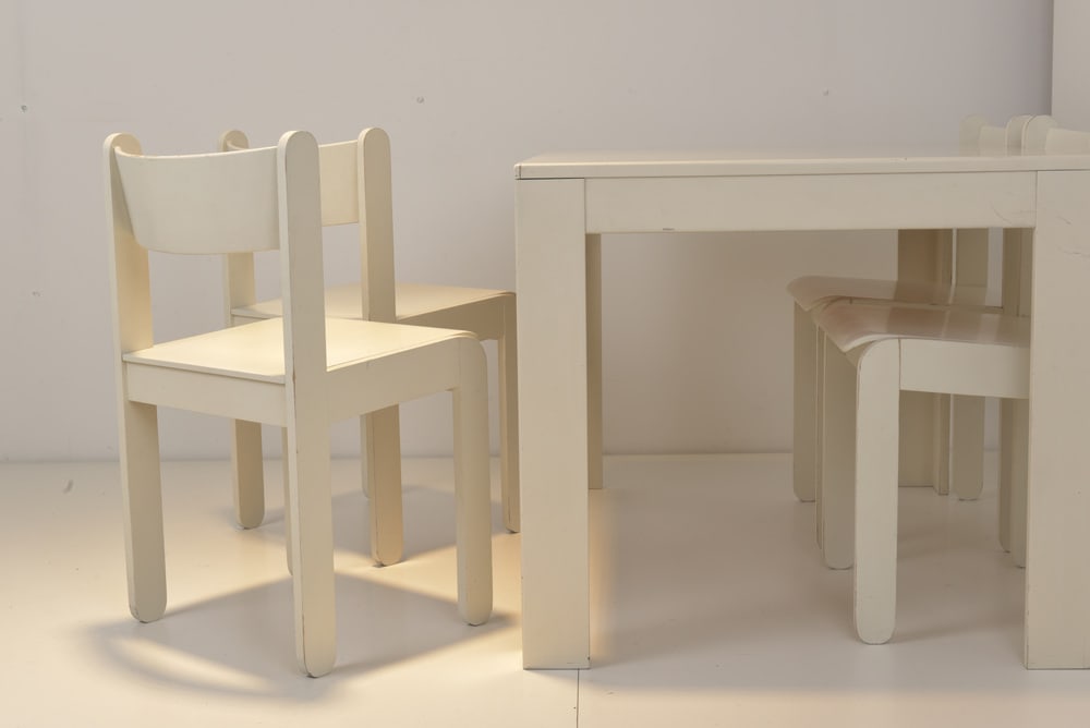 Dining Table and Chairs in the style of Asko, Set of 5 - 12