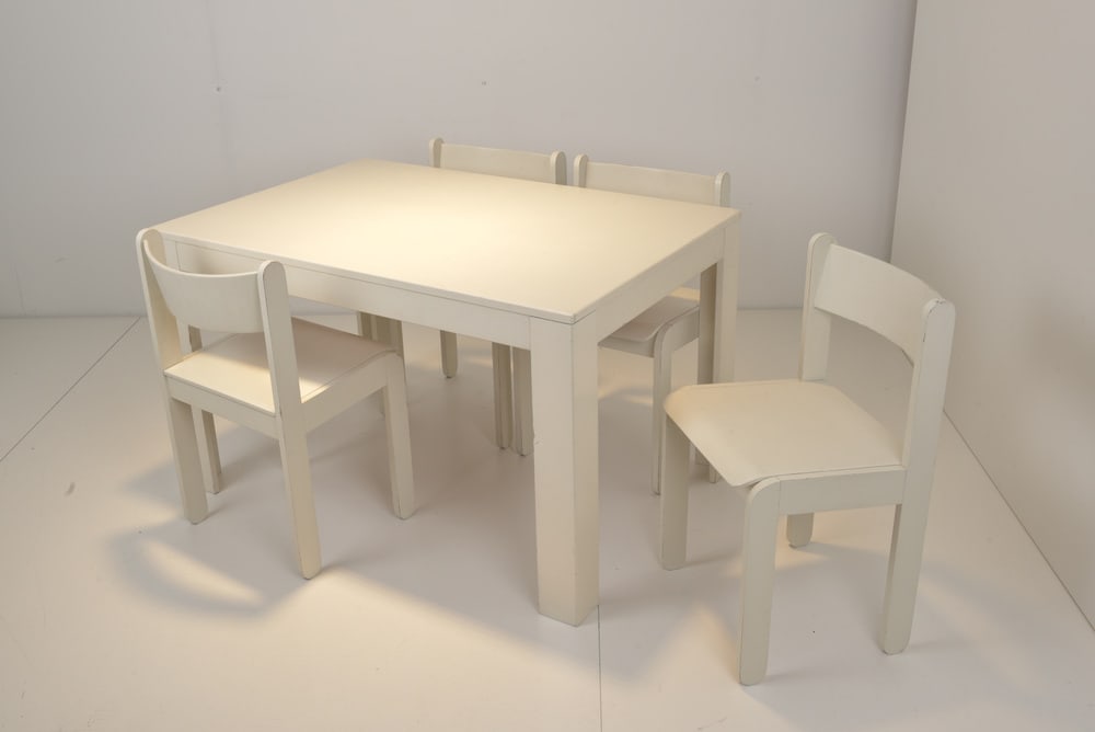 Dining Table and Chairs in the style of Asko, Set of 5 - 13