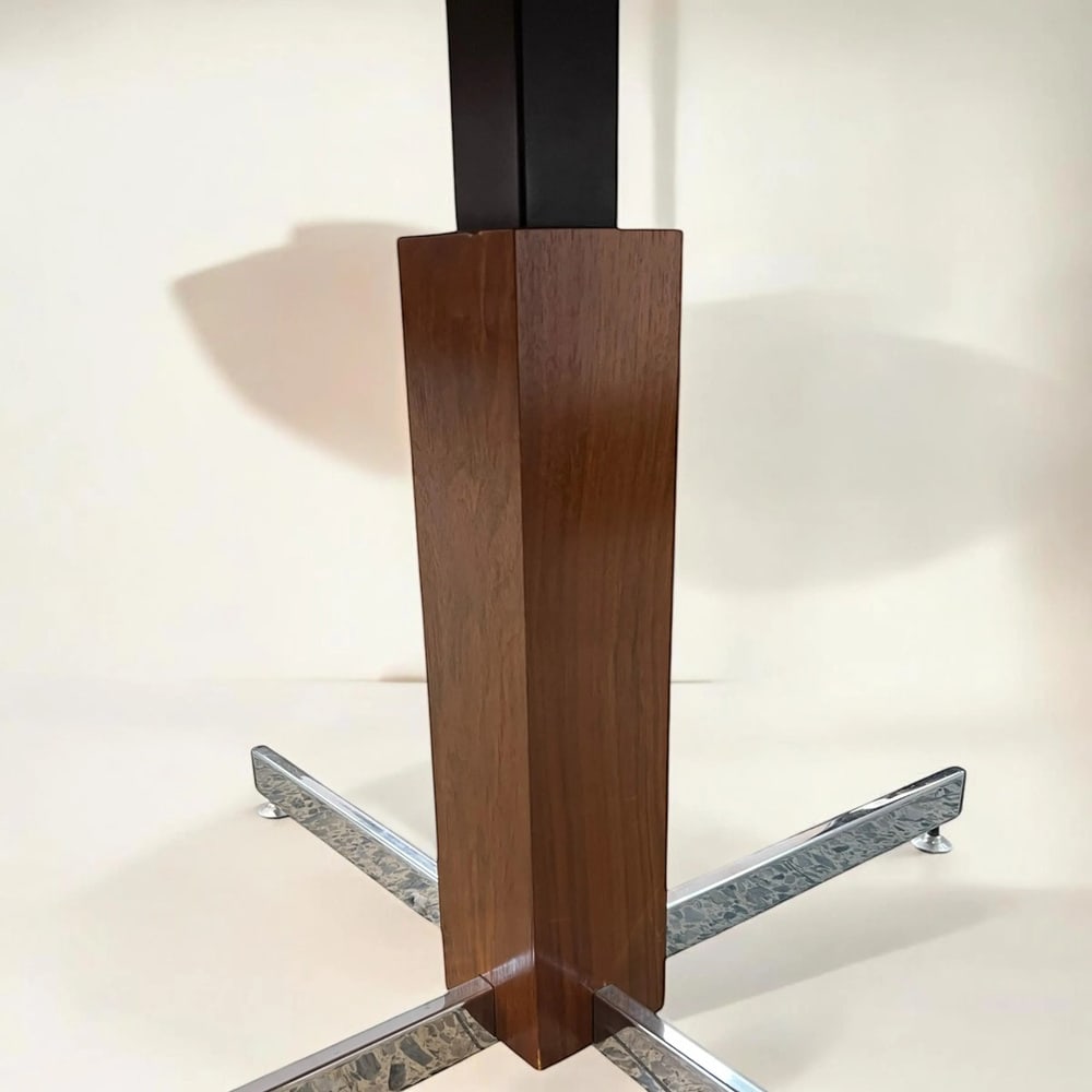 Space Age Coffee Table in Veneered Wood, 1970s - 2