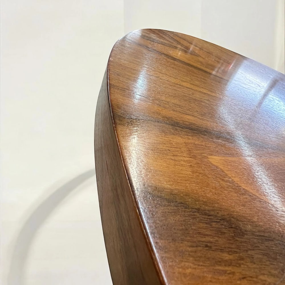 Space Age Coffee Table in Veneered Wood, 1970s - 6