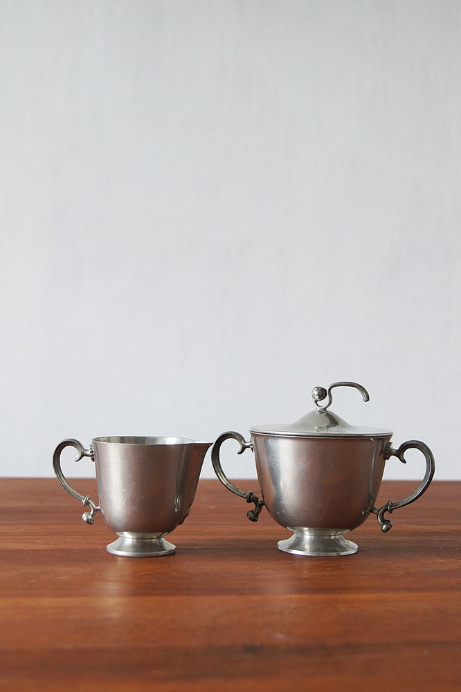 Creamer and Sugar Bowl by Edvin Ollers, 1920 - 4