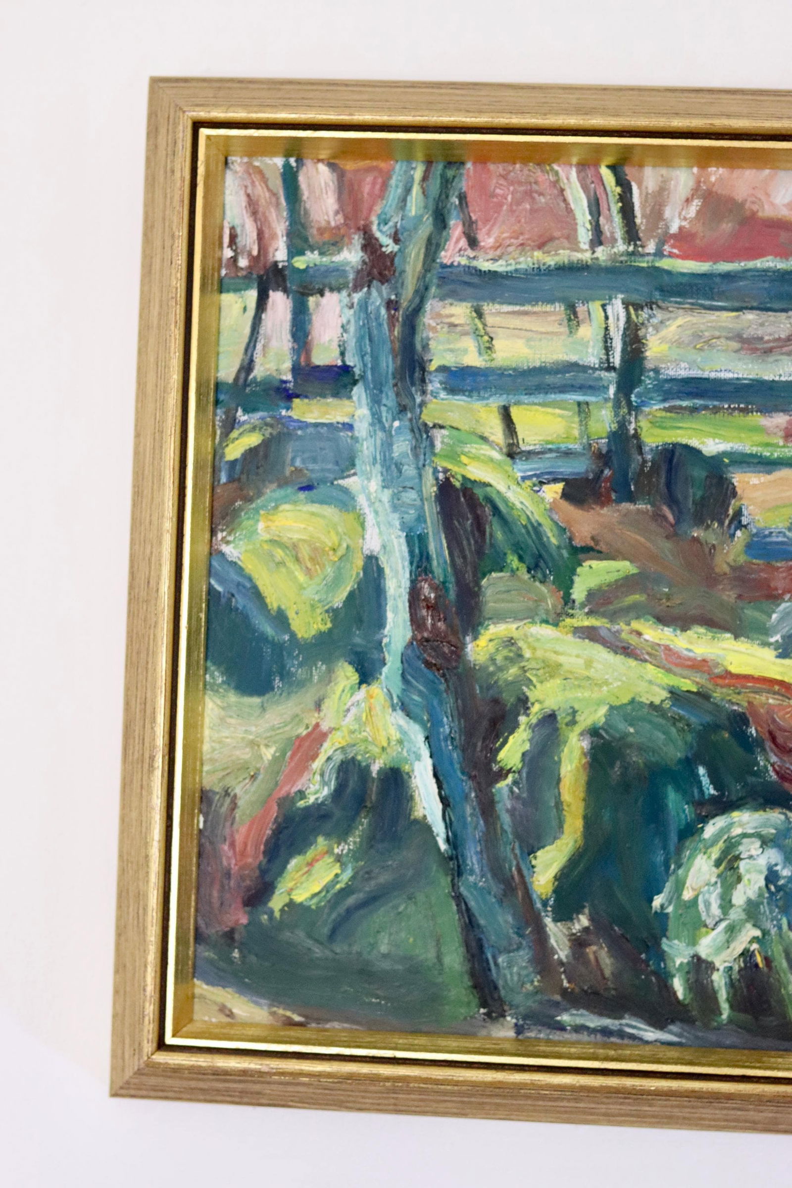 Gösta Asp, By the Fence, 1960s, Oil on Canvas, Framed - 7