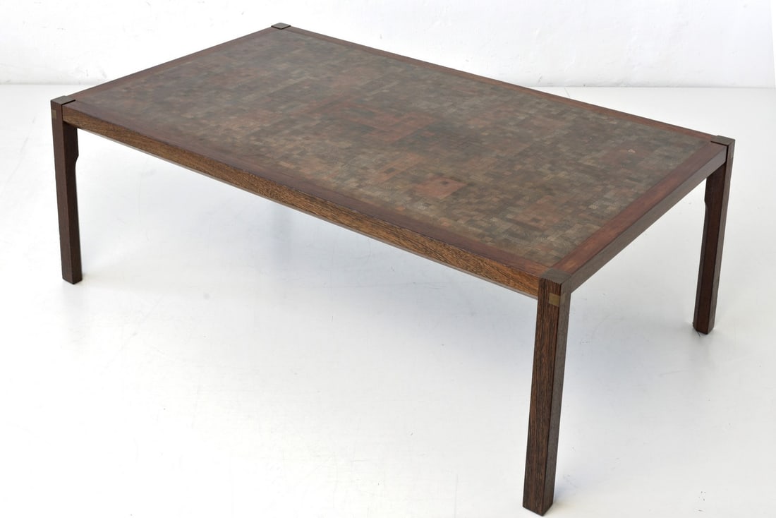 Wenge Side Table from Tranekær, Denmark, 1970s - 12