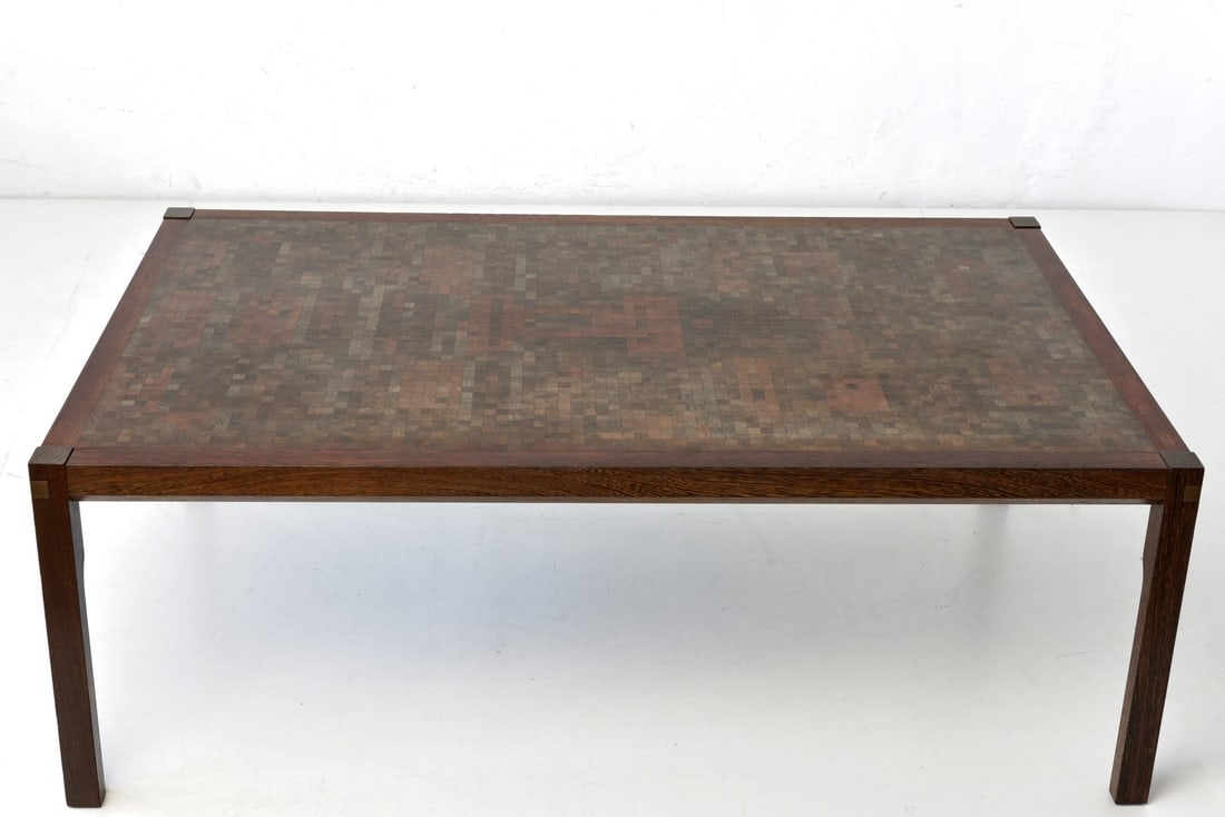 Wenge Side Table from Tranekær, Denmark, 1970s - 13