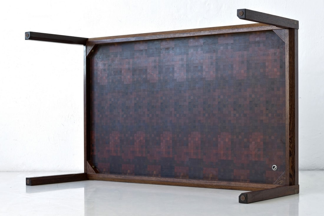 Wenge Side Table from Tranekær, Denmark, 1970s - 2