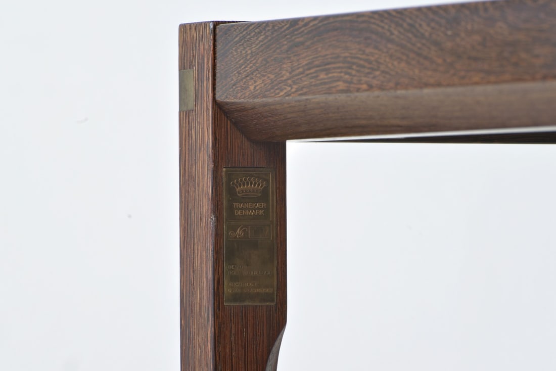 Wenge Side Table from Tranekær, Denmark, 1970s - 5