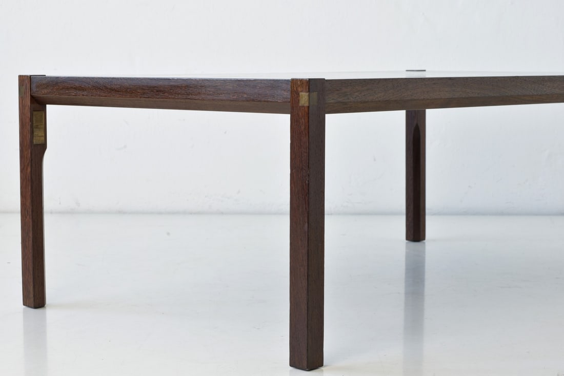Wenge Side Table from Tranekær, Denmark, 1970s - 7