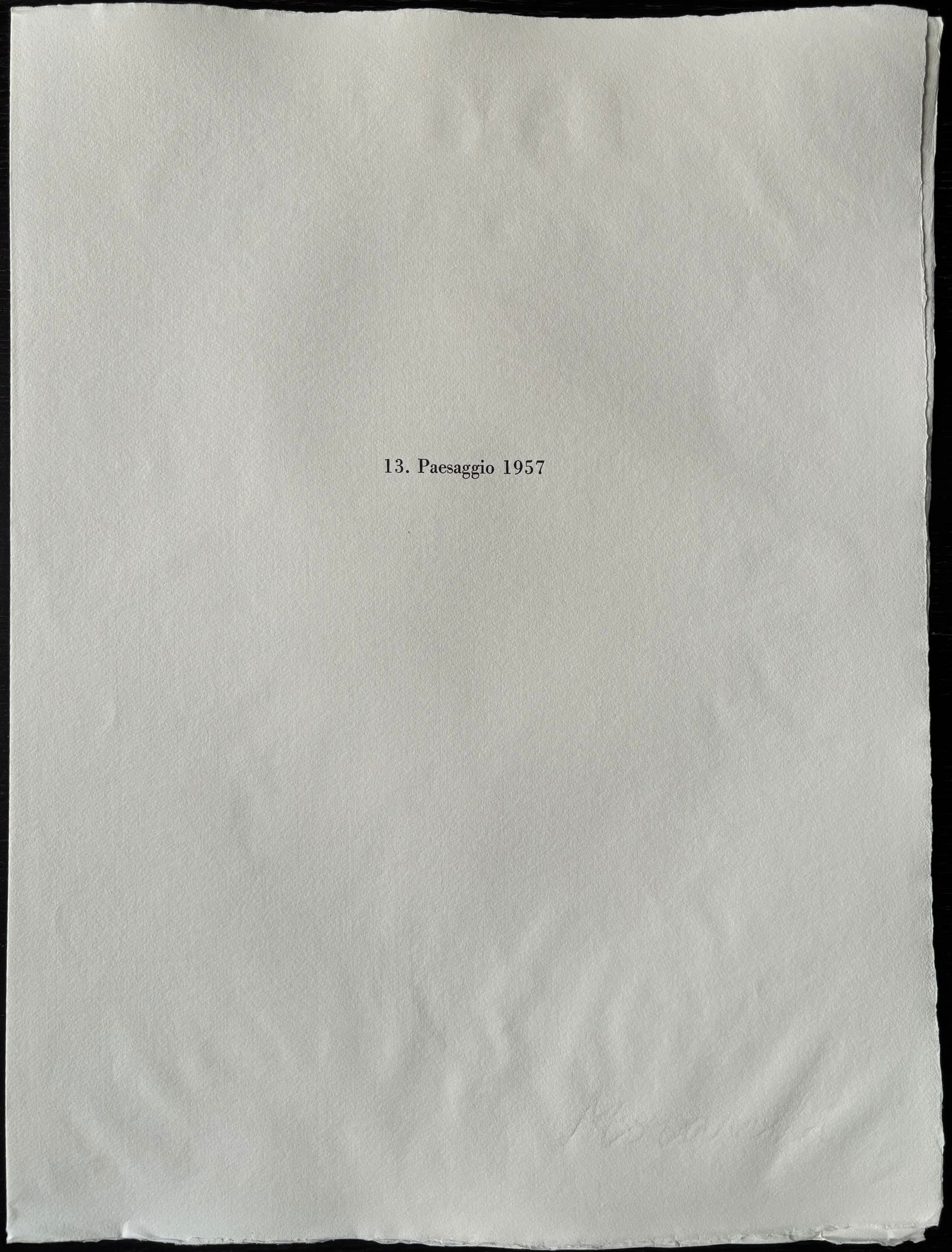 Giorgio Morandi, Landscape, 1973, Lithograph - 11