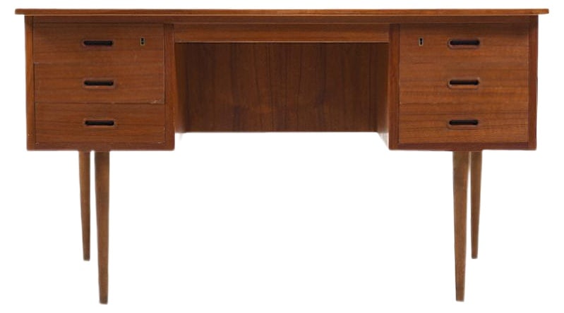 Danish Writing Desk in Teak, 1950s (1 of 14)