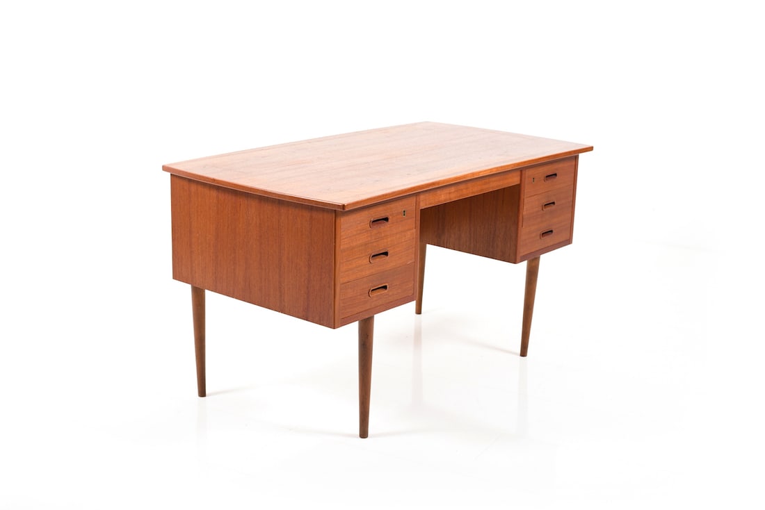 Danish Writing Desk in Teak, 1950s - 3