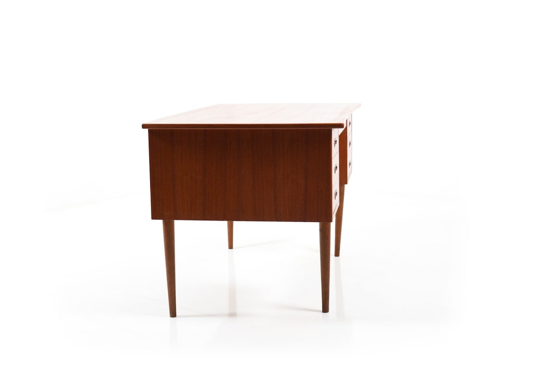 Danish Writing Desk in Teak, 1950s - 6