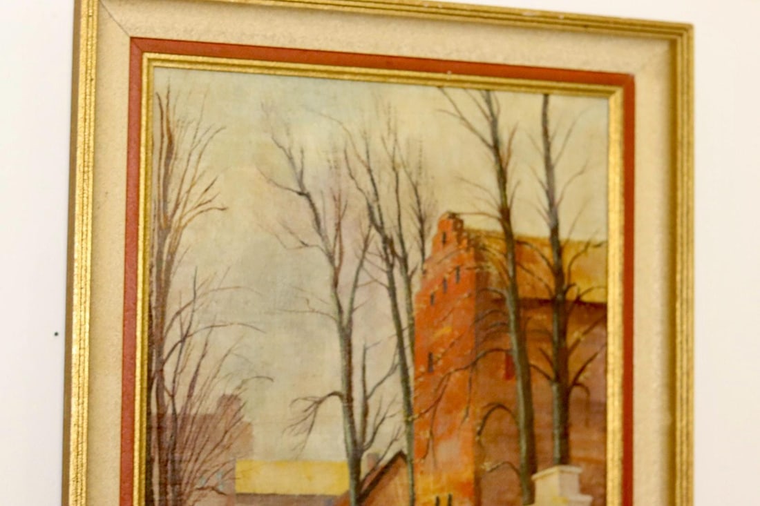 Sven Bertil Berg, Street, 1946, Oil on Canvas, Framed - 2