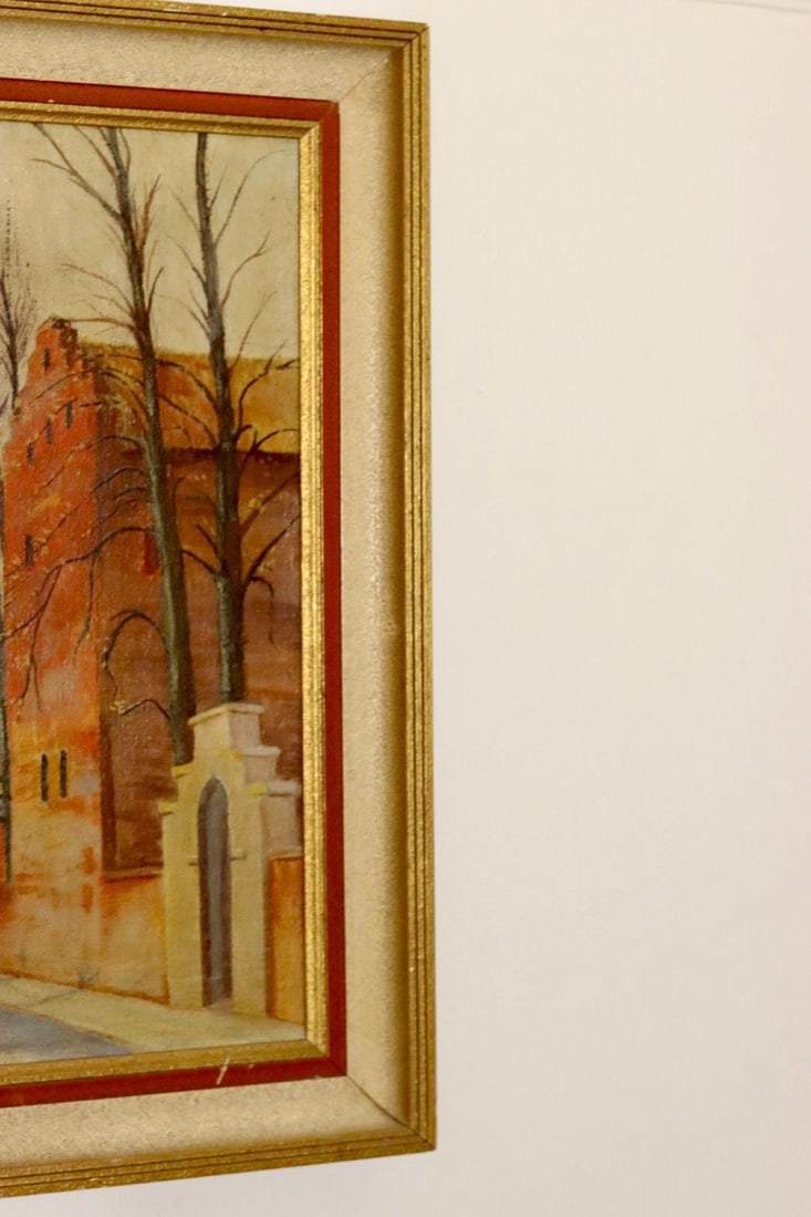 Sven Bertil Berg, Street, 1946, Oil on Canvas, Framed - 6