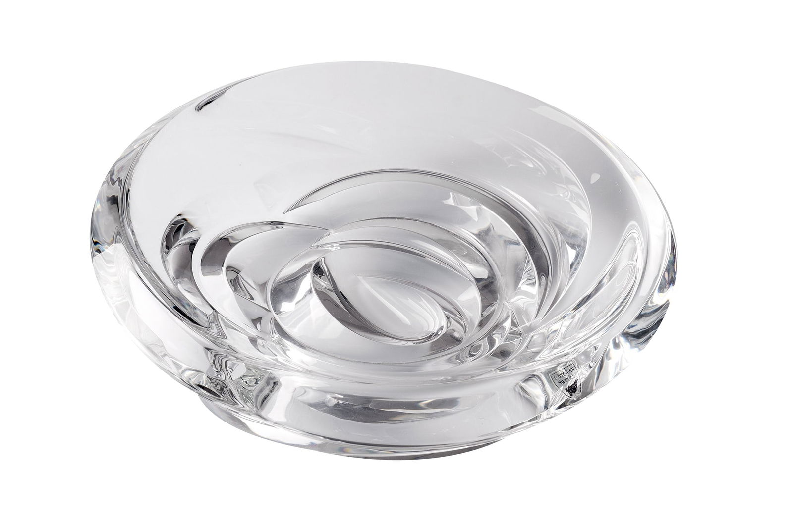 Large Crystal Bowl from Orrefors, Sweden, 1970s (1 of 3)