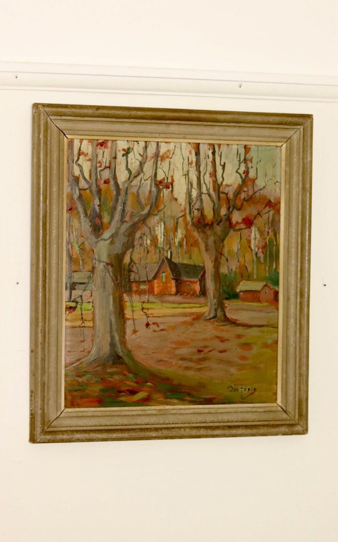 Olle Farla, Autumn, 1960s, Oil on Panel, Framed - 9