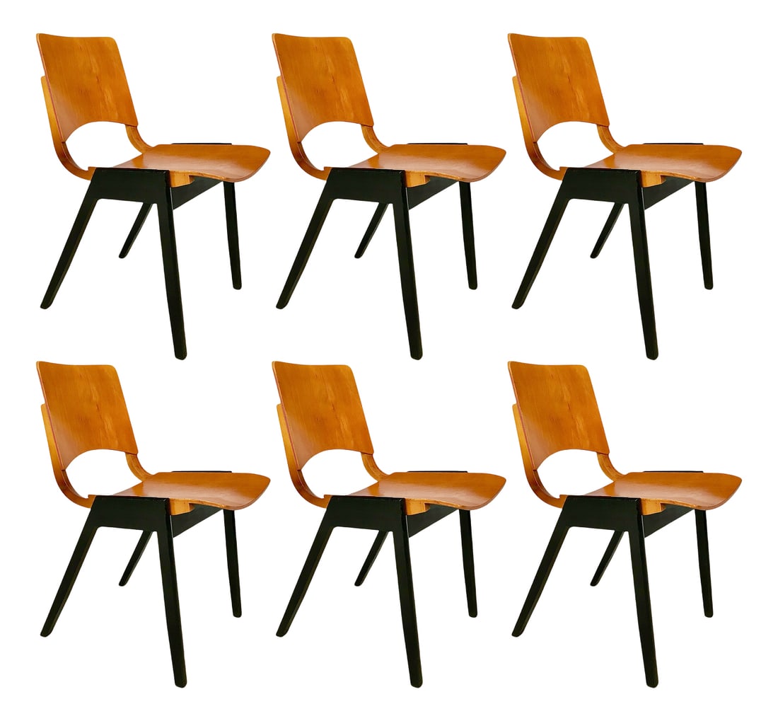 Model P7 Chairs by R. Rainer for Pollak, Set of 6 (1 of 20)