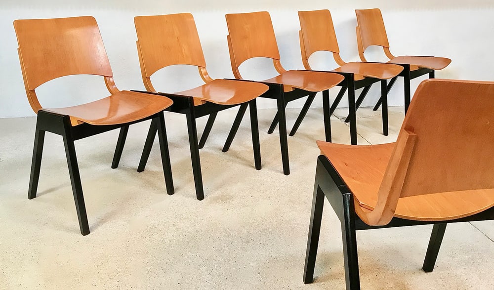 Model P7 Chairs by R. Rainer for Pollak, Set of 6 - 4