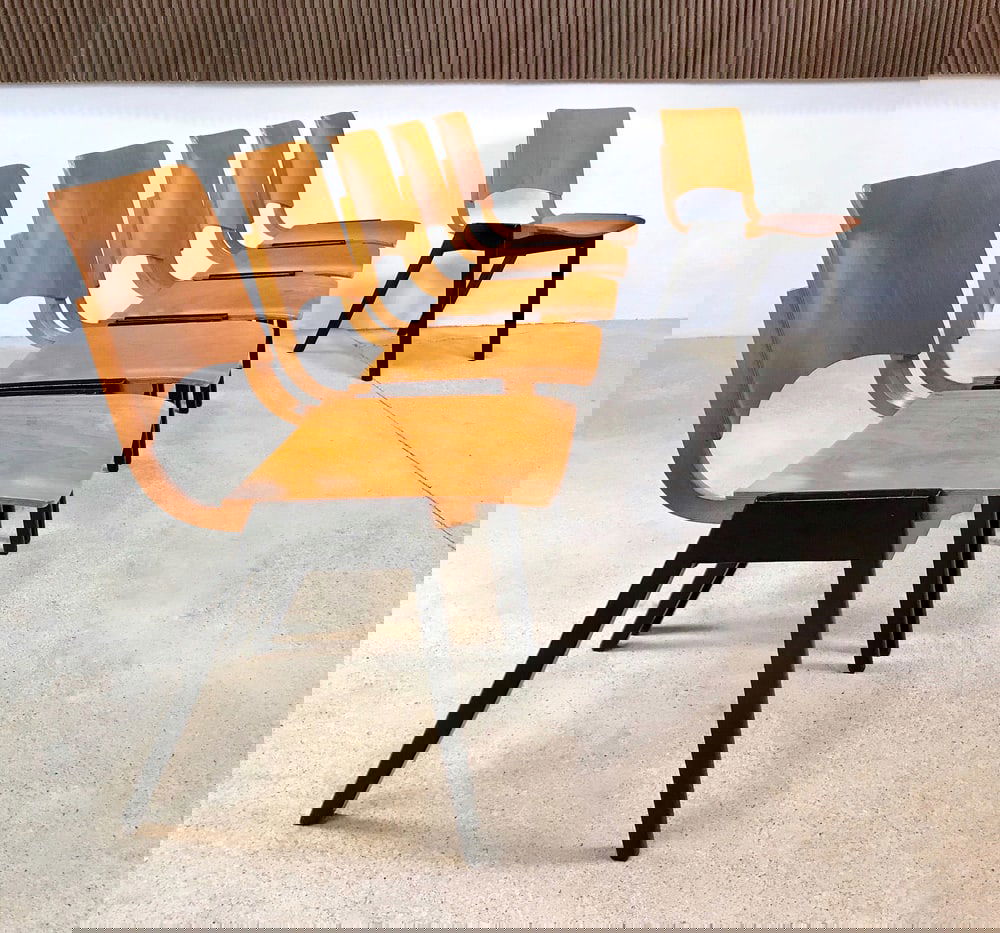 Model P7 Chairs by R. Rainer for Pollak, Set of 6 - 5