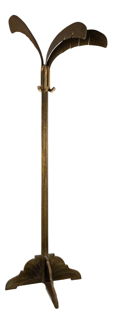 Regency Palm Tree Sculpture Coat Rack, 1970s (1 of 11)