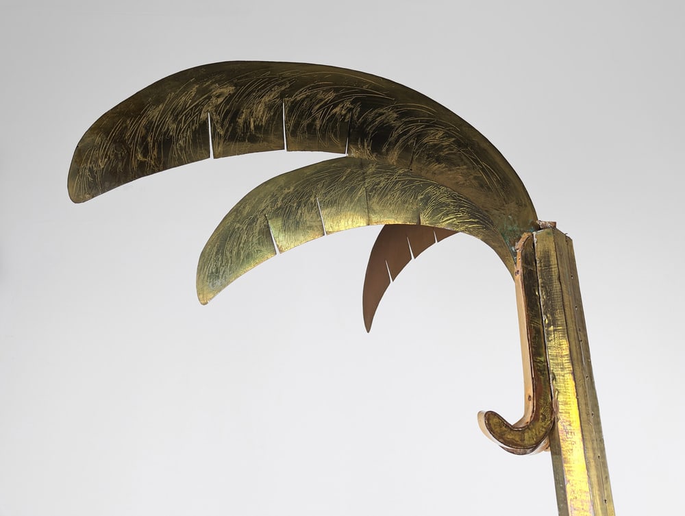 Regency Palm Tree Sculpture Coat Rack, 1970s - 3