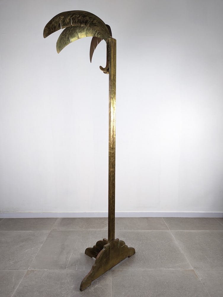 Regency Palm Tree Sculpture Coat Rack, 1970s - 8