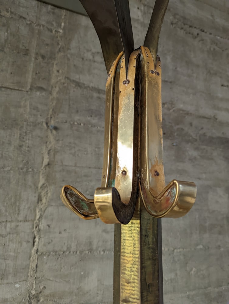 Regency Palm Tree Sculpture Coat Rack, 1970s - 9