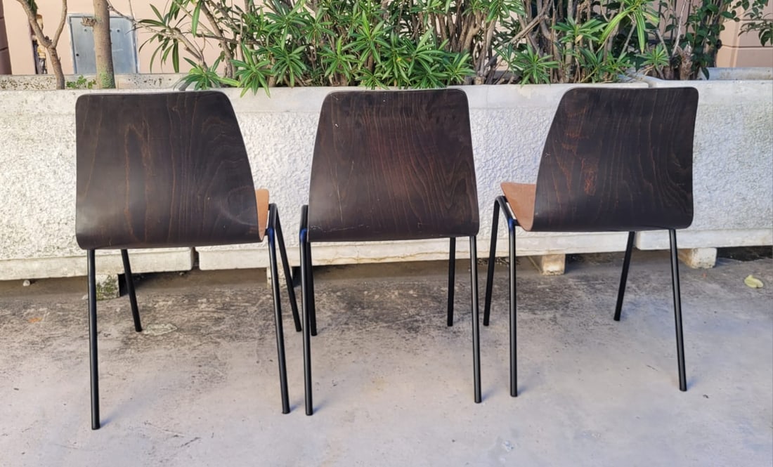 Chairs by Elmar Flötotto for Pagholz, Set of 3 - 10