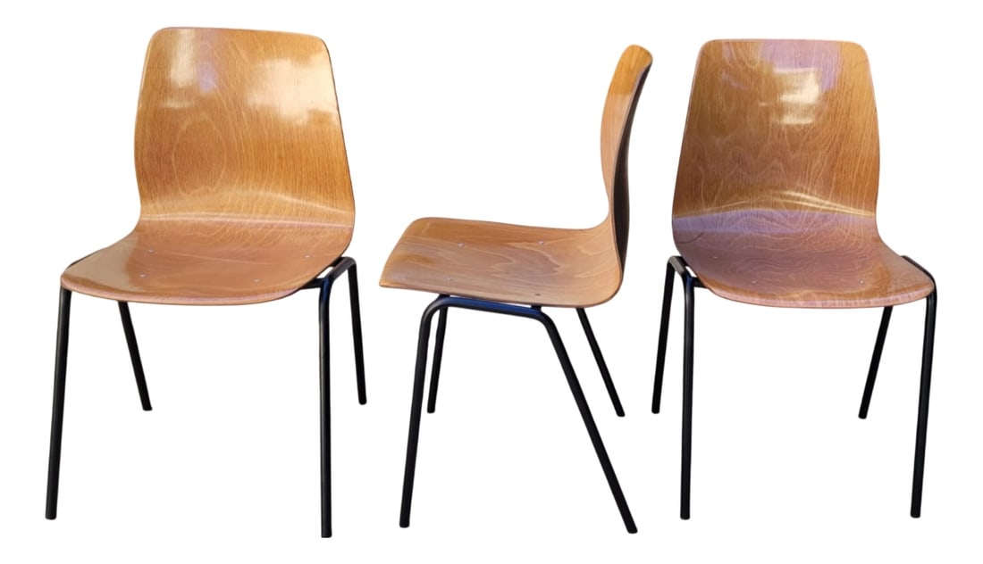 Chairs by Elmar Flötotto for Pagholz, Set of 3 (1 of 12)