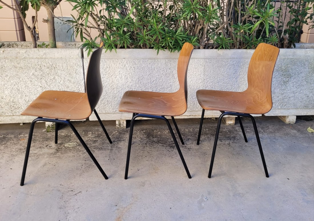 Chairs by Elmar Flötotto for Pagholz, Set of 3 - 2