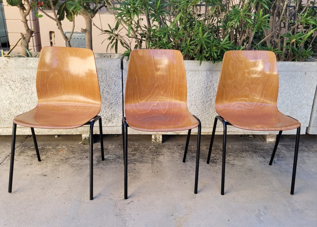 Chairs by Elmar Flötotto for Pagholz, Set of 3 - 4