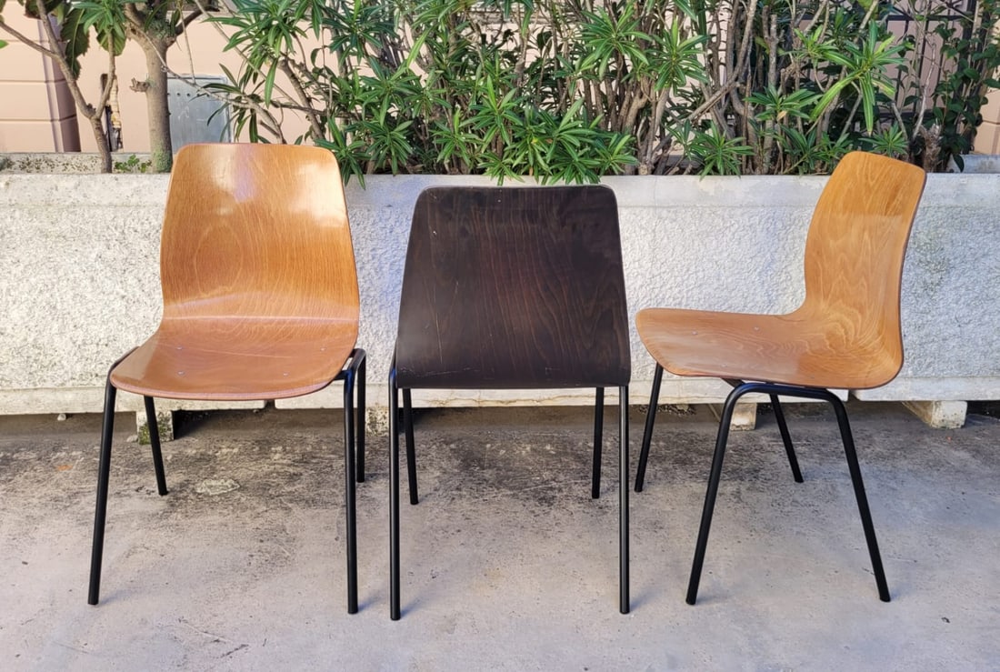 Chairs by Elmar Flötotto for Pagholz, Set of 3 - 5