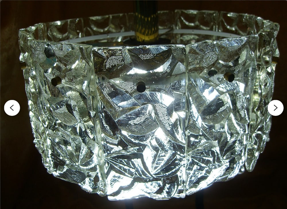 Art Deco Pendant Light from Kinkeldey, 1980s - 2