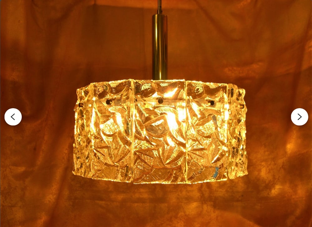Art Deco Pendant Light from Kinkeldey, 1980s - 5