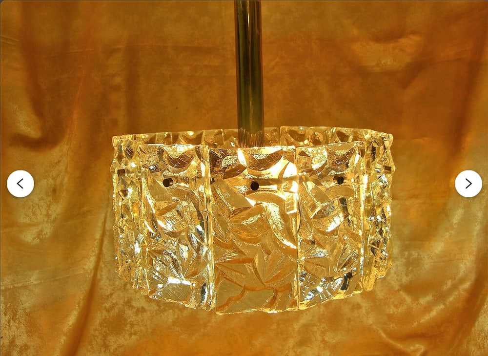 Art Deco Pendant Light from Kinkeldey, 1980s - 7
