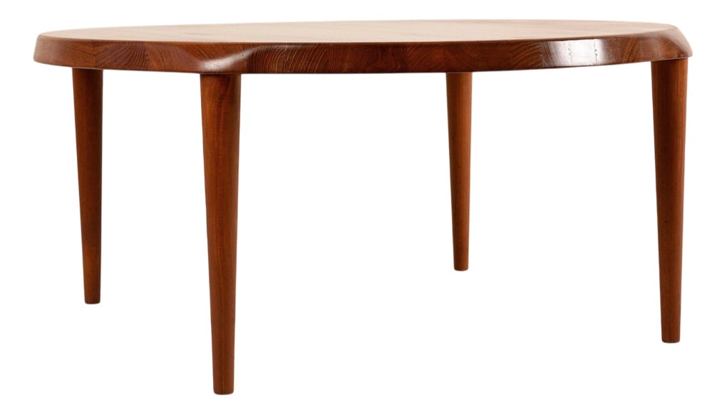 Round Teak Side Table, Denmark, 1970s (1 of 9)