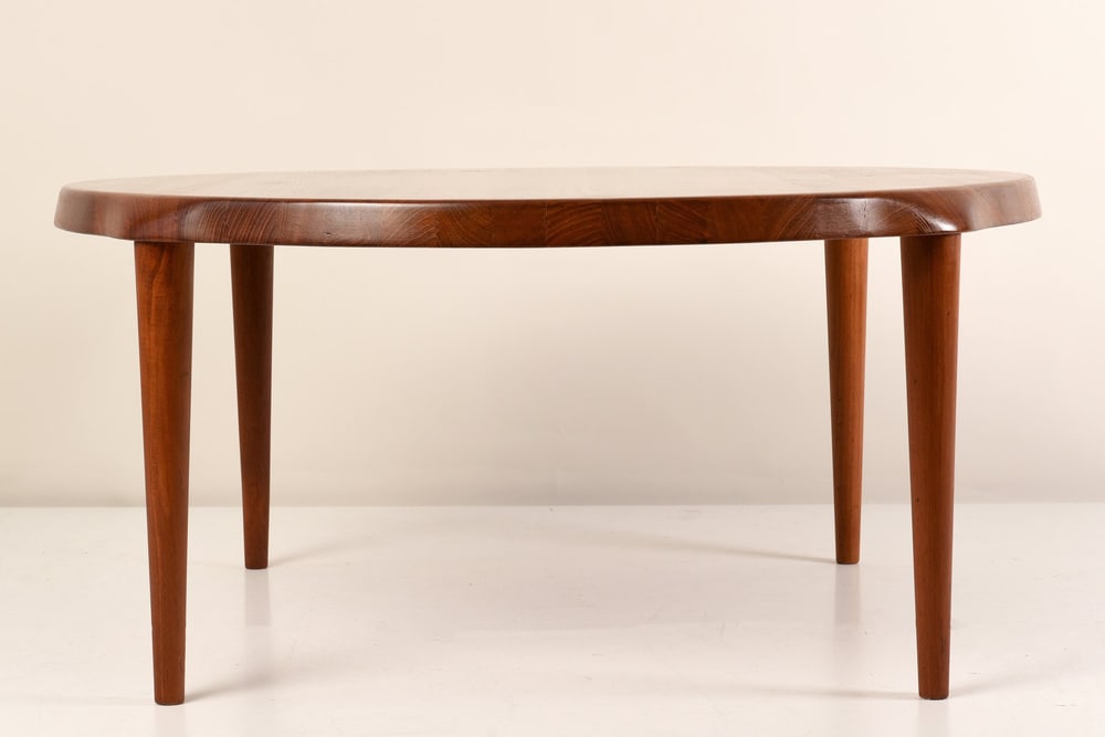 Round Teak Side Table, Denmark, 1970s - 3