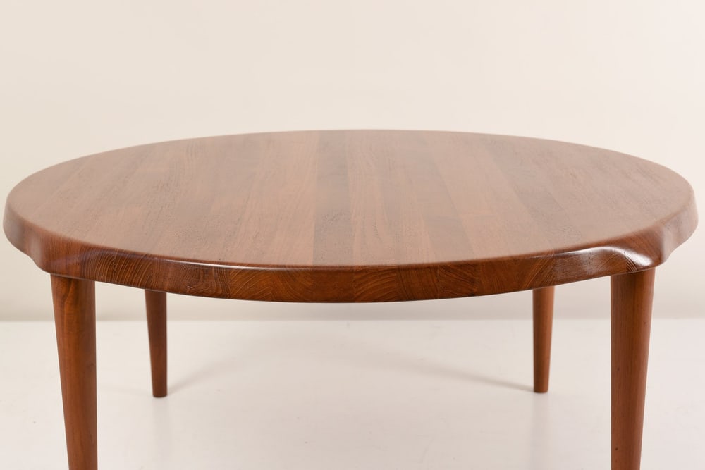 Round Teak Side Table, Denmark, 1970s - 6