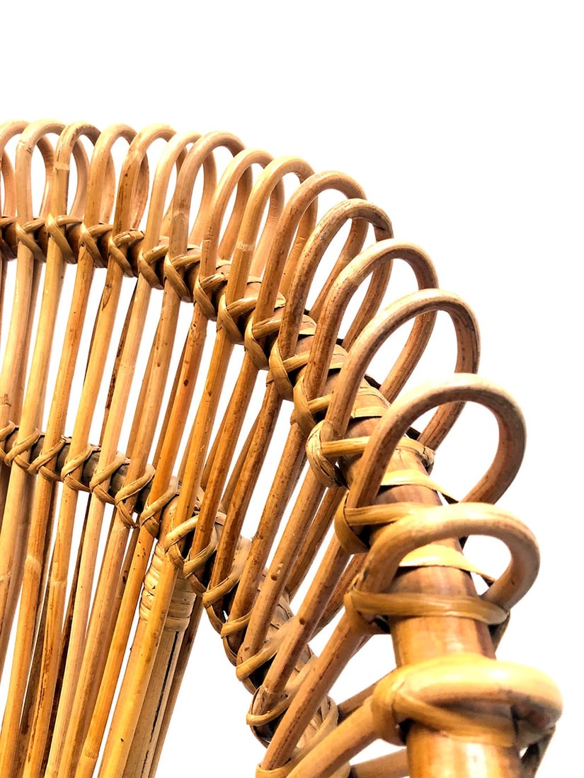 Italian Wicker Armchair, 1960s - 6