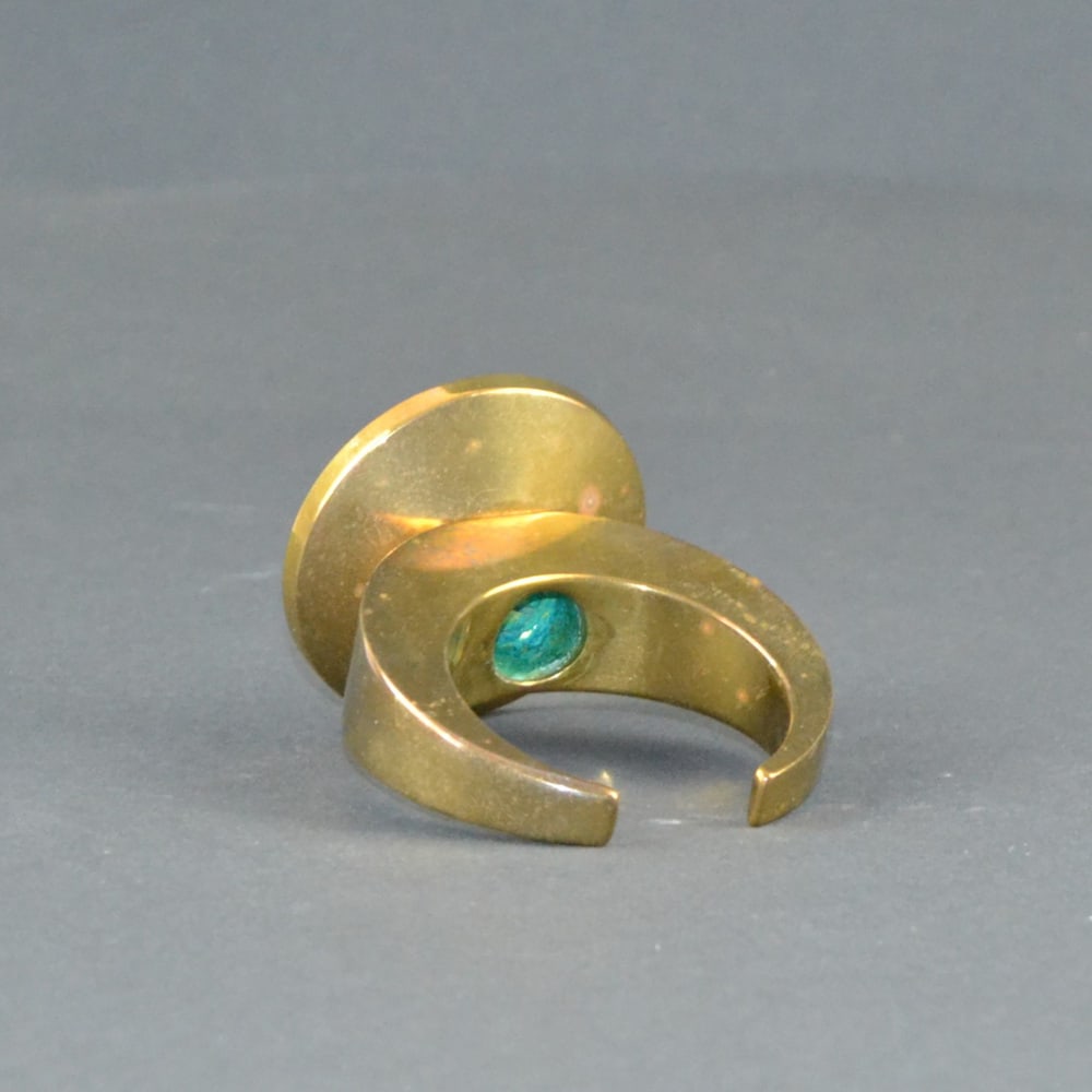 Brass Candleholder by Arthur Pe for Kolback 1960s - 3