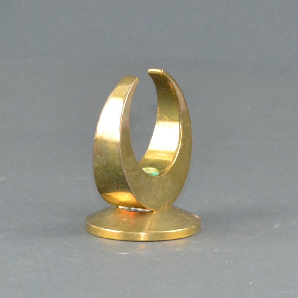 Brass Candleholder by Arthur Pe for Kolback 1960s - 4