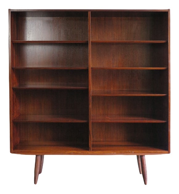 Scandinavian Wood Bookcase by Gunni Omann, 1960s (1 of 12)