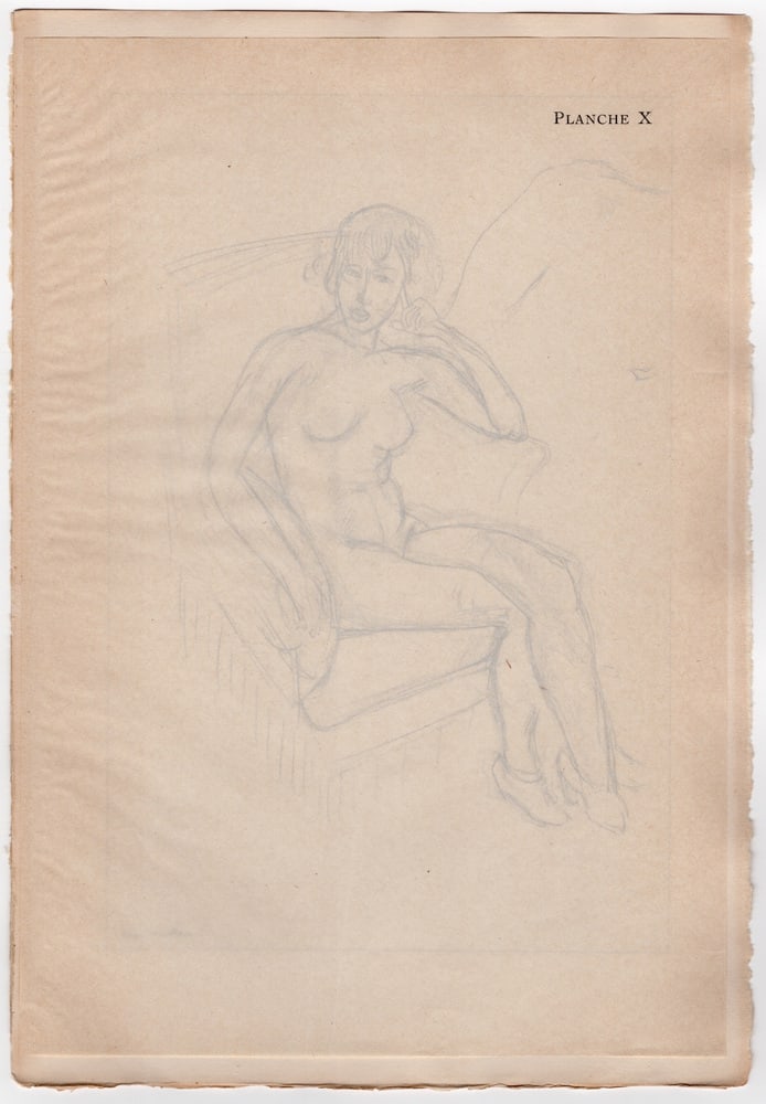 Matisse, Sitting Nude, 1920, Original Lithograph - 15