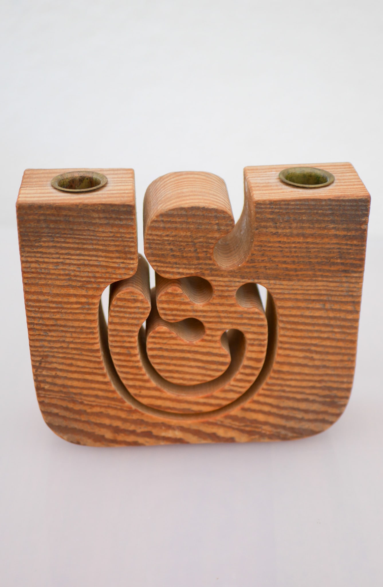 Large Wooden Candleholder by Gunnar Kanevad, 1984 - 7