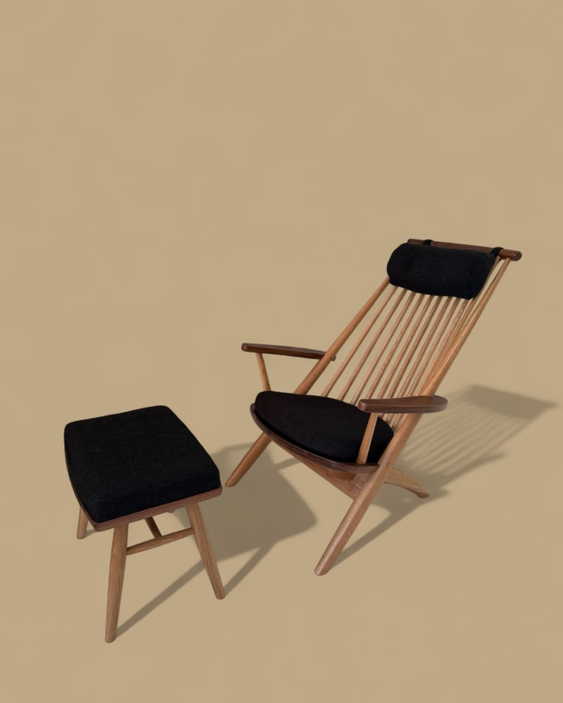 Armchair and Ottoman by Tateishi Shoiji - 2